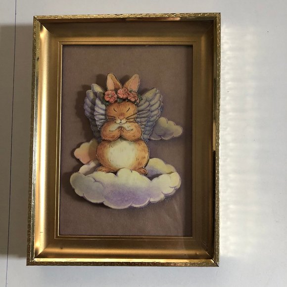 3D paper art designed and hand crafted by Nancy Cater framed small decor - Picture 1 of 5